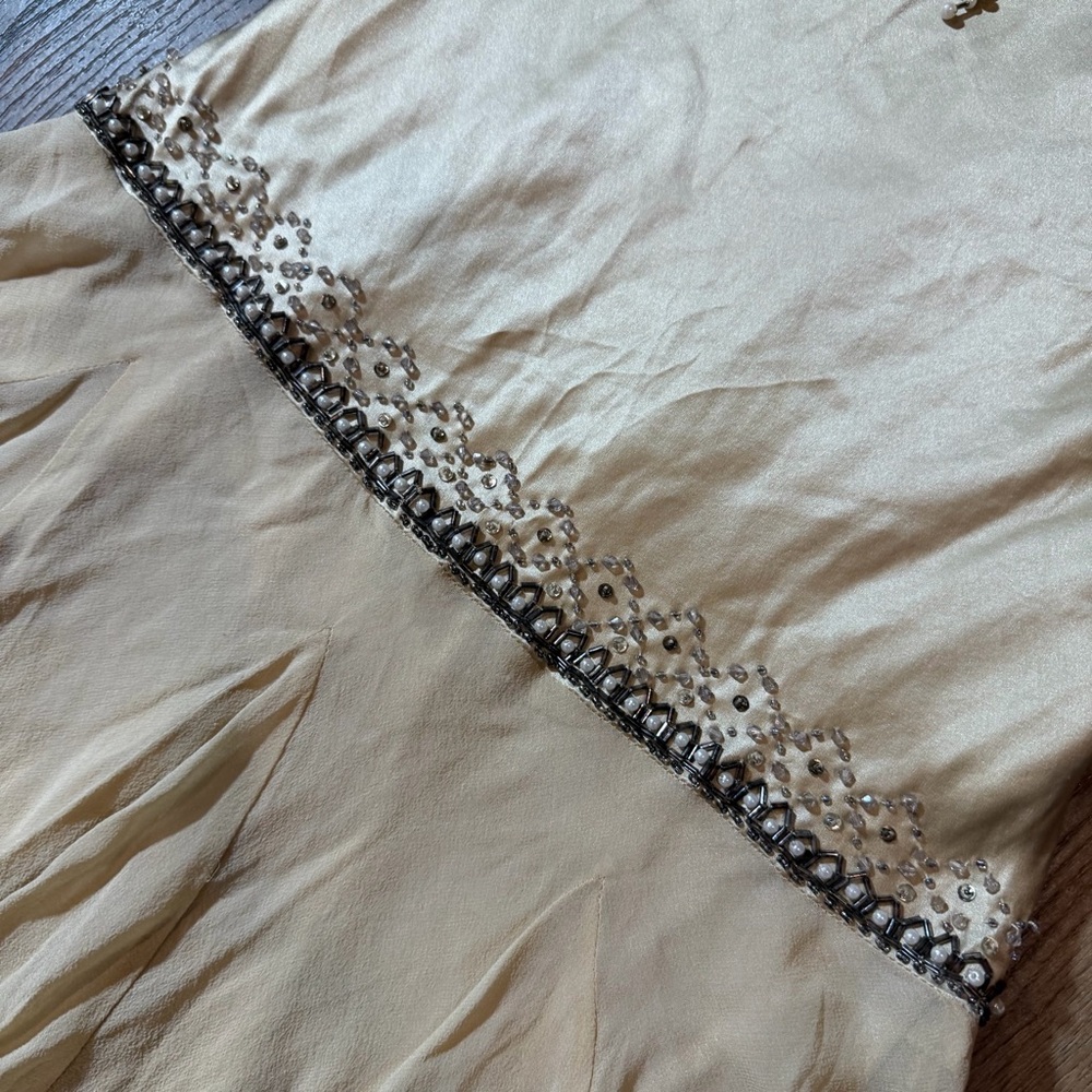 Vintage 100% Silk Beaded Dress Vintage Beaded Dress Y2K Sue Wong Dress Fairy - Picture 9 of 17
